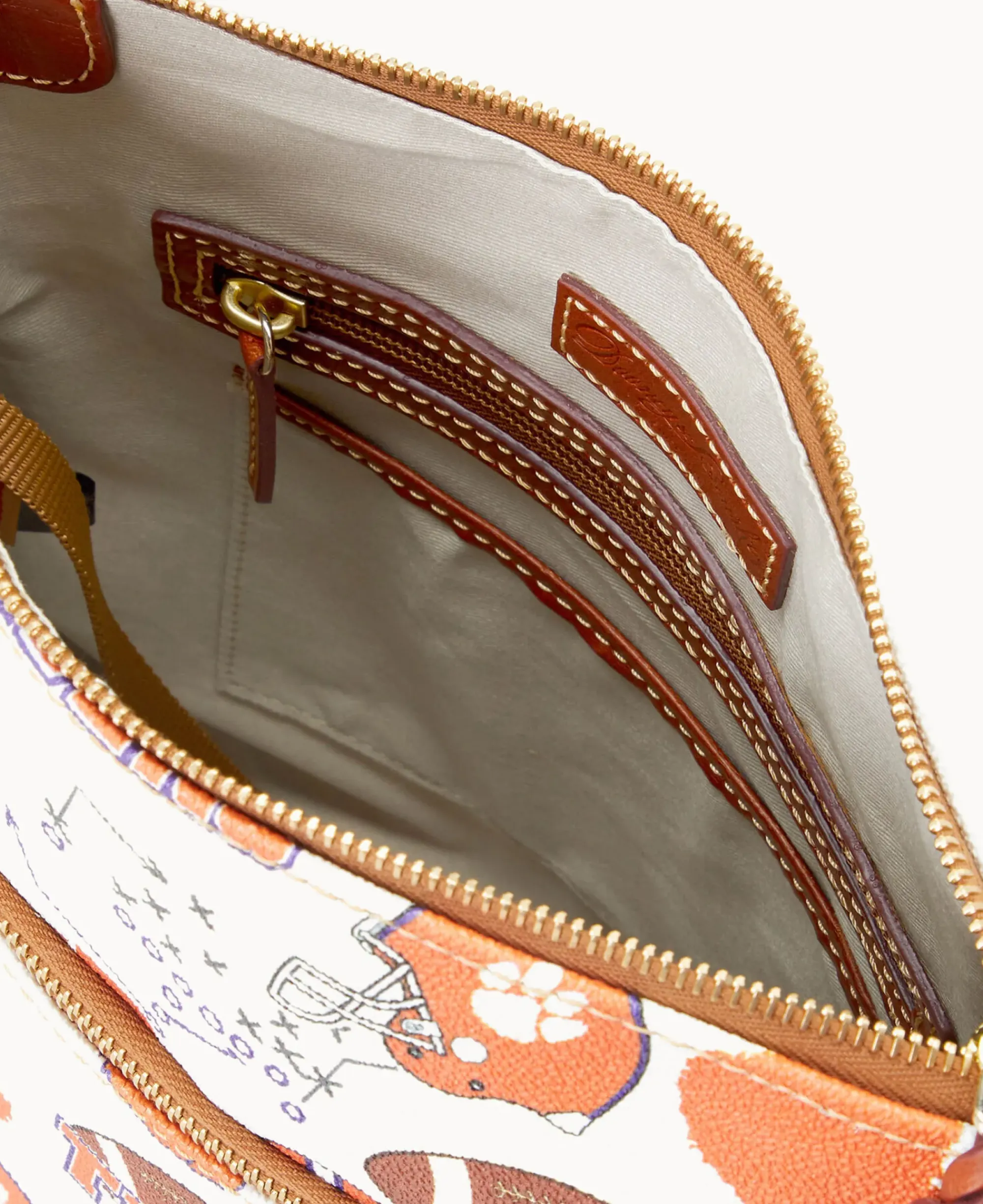 Dooney & Bourke Game Day Ready|Printed Fabric<Collegiate University Crossbody CLEMSON