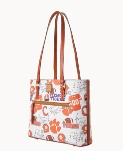 Dooney & Bourke Game Day Ready|Printed Fabric<Collegiate University Shopper CLEMSON