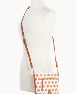 Dooney & Bourke Game Day Ready|Printed Fabric<Collegiate University Small Zip Crossbody CLEMSON