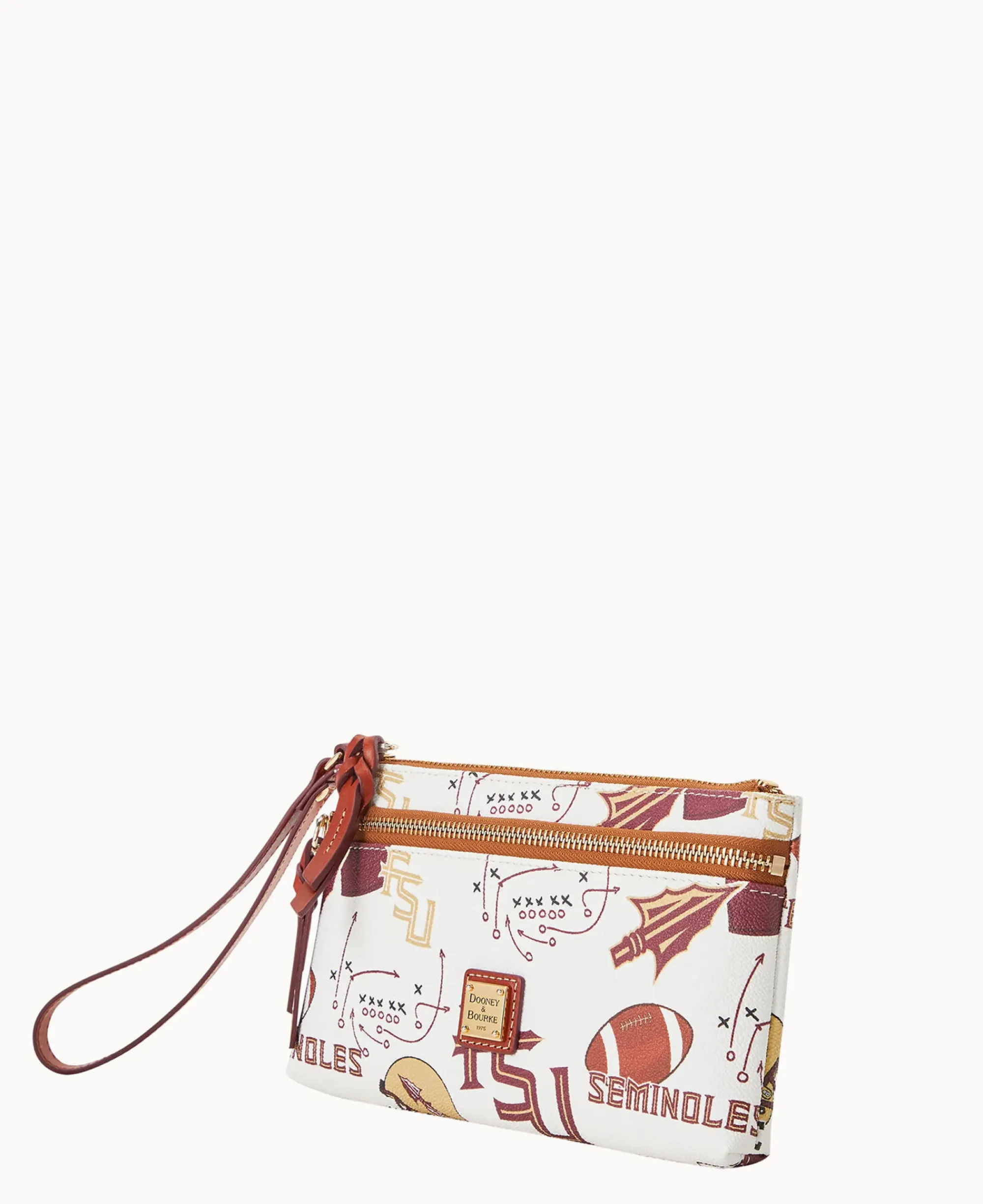 Dooney & Bourke Grab and Go|Wristlets<Collegiate Florida State Double Zip Wristlet Florida State University
