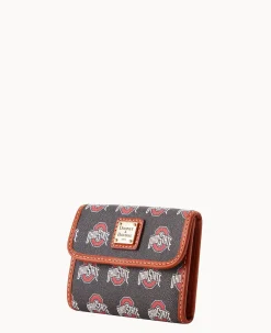 Dooney & Bourke Grab and Go|Wallets<Collegiate University Flap Credit Card Wallet OHIO STATE