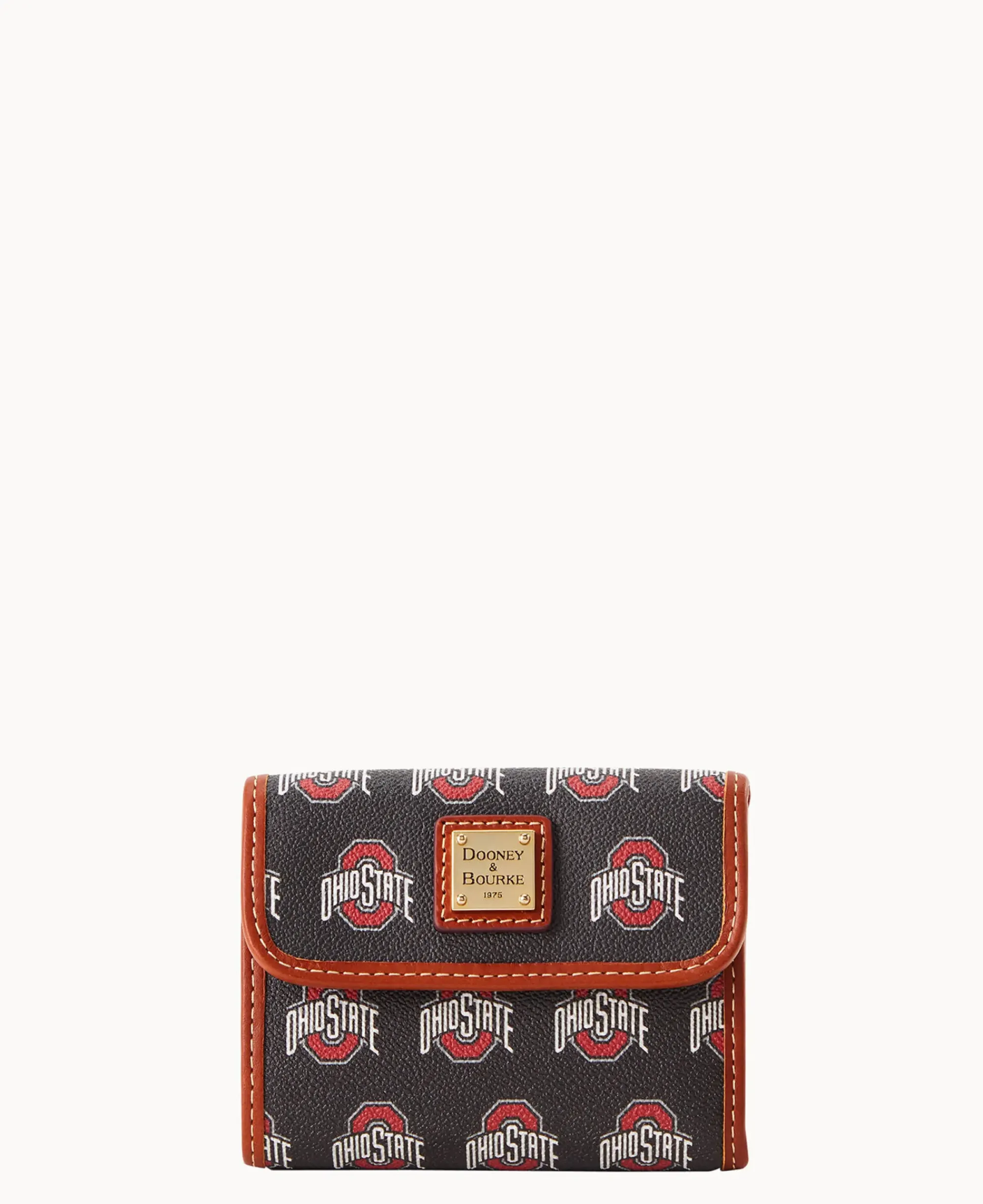 Dooney & Bourke Grab and Go|Wallets<Collegiate University Flap Credit Card Wallet OHIO STATE