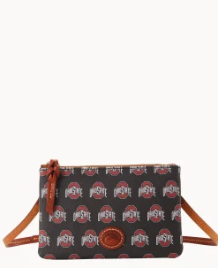 Dooney & Bourke Game Day Ready|Printed Fabric<Collegiate University Top Zip Crossbody Ohio State