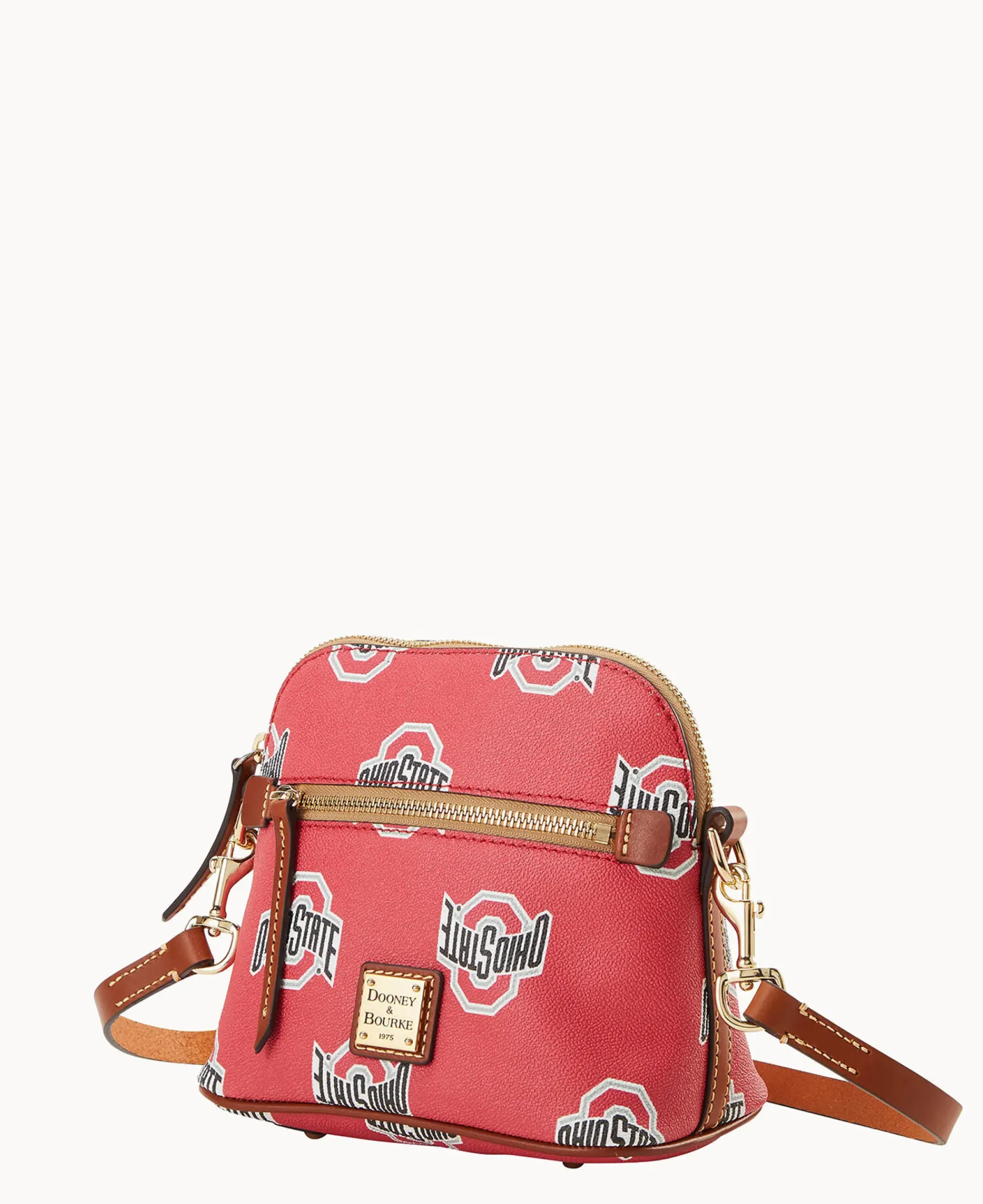 Dooney & Bourke Printed Fabric|Mini Bags<Collegiate University Domed Crossbody Ohio State