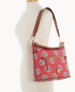 Dooney & Bourke Printed Fabric|Shoulder Bags<Collegiate University Large Sac Ohio State