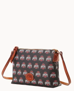 Dooney & Bourke Game Day Ready|Printed Fabric<Collegiate University Crossbody Pouchette Ohio State