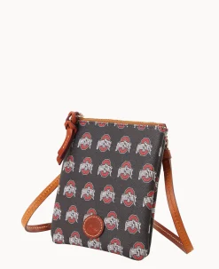 Dooney & Bourke Game Day Ready|Printed Fabric<Collegiate University Small North South Top Zip Crossbody Ohio State