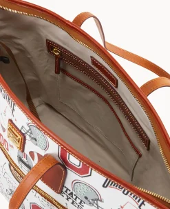 Dooney & Bourke Game Day Ready|Printed Fabric<Collegiate University Tote OHIO STATE