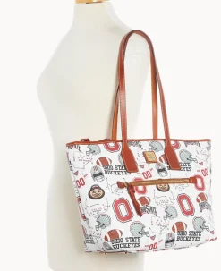 Dooney & Bourke Game Day Ready|Printed Fabric<Collegiate University Tote OHIO STATE