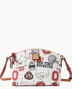 Dooney & Bourke Game Day Ready|Printed Fabric<Collegiate University Suki Crossbody Ohio State
