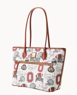 Dooney & Bourke Game Day Ready|Printed Fabric<Collegiate University Tote OHIO STATE