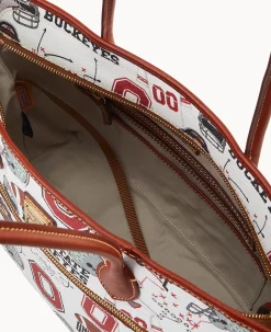 Dooney & Bourke Game Day Ready|Printed Fabric<Collegiate University Tote OHIO STATE