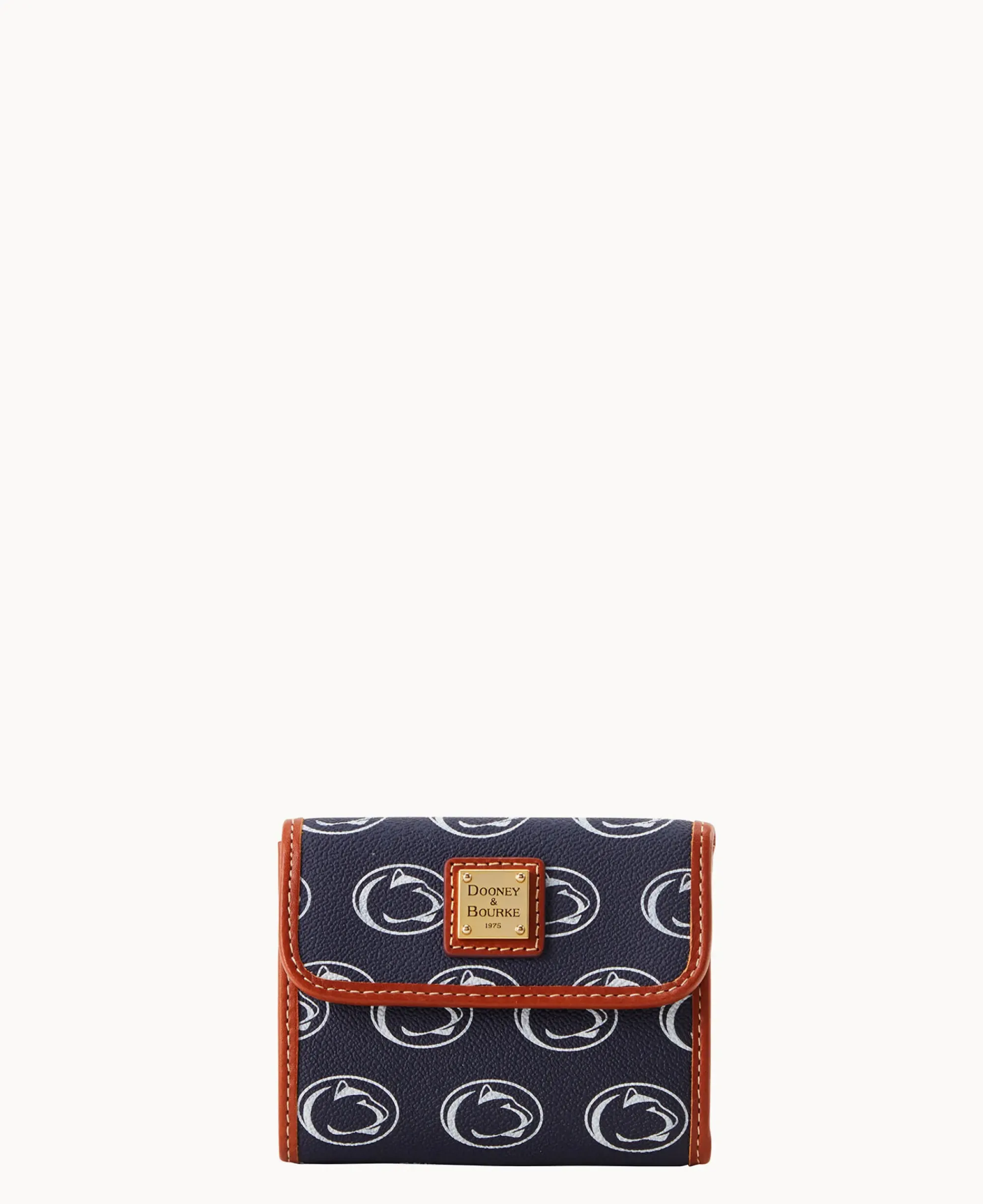Dooney & Bourke Grab and Go|Wallets<Collegiate University Flap Credit Card Wallet PENN STATE