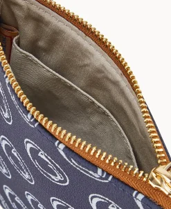 Dooney & Bourke Game Day Ready|Printed Fabric<Collegiate University Small North South Top Zip Crossbody Penn State