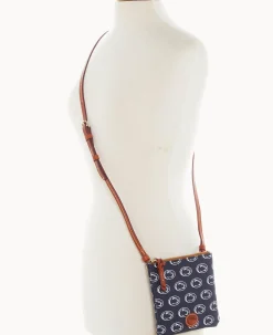 Dooney & Bourke Game Day Ready|Printed Fabric<Collegiate University Small North South Top Zip Crossbody Penn State