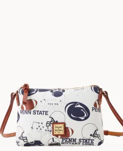 Dooney & Bourke Game Day Ready|Printed Fabric<Collegiate University Crossbody Pouchette PENN STATE