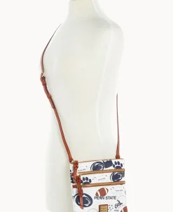 Dooney & Bourke Game Day Ready|Printed Fabric<Collegiate University N S Triple Zip Crossbody PENN STATE