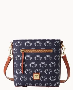 Dooney & Bourke Game Day Ready|Printed Fabric<Collegiate University Small Zip Crossbody PENN STATE