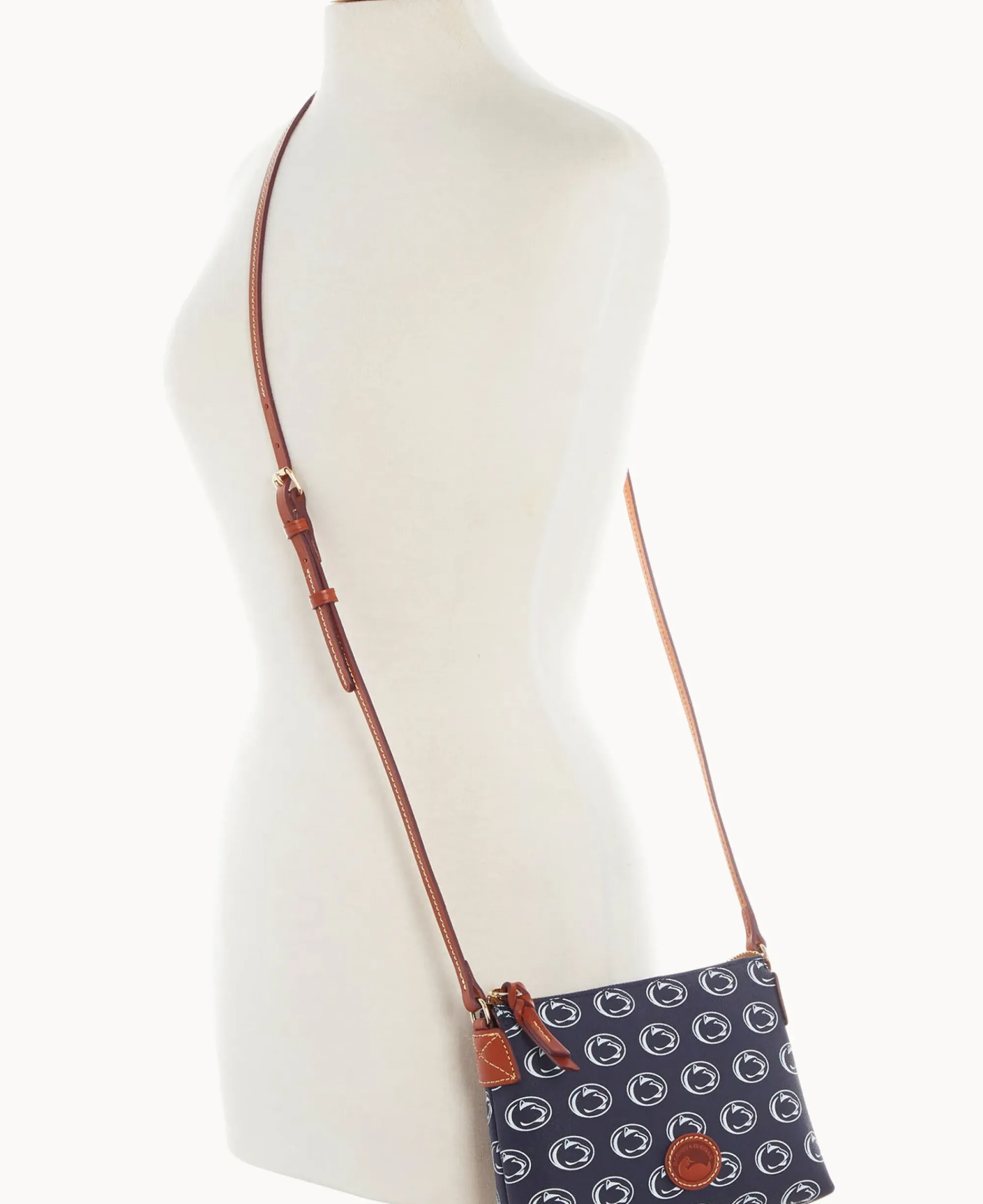 Dooney & Bourke Game Day Ready|Printed Fabric<Collegiate University Crossbody Pouchette Penn State