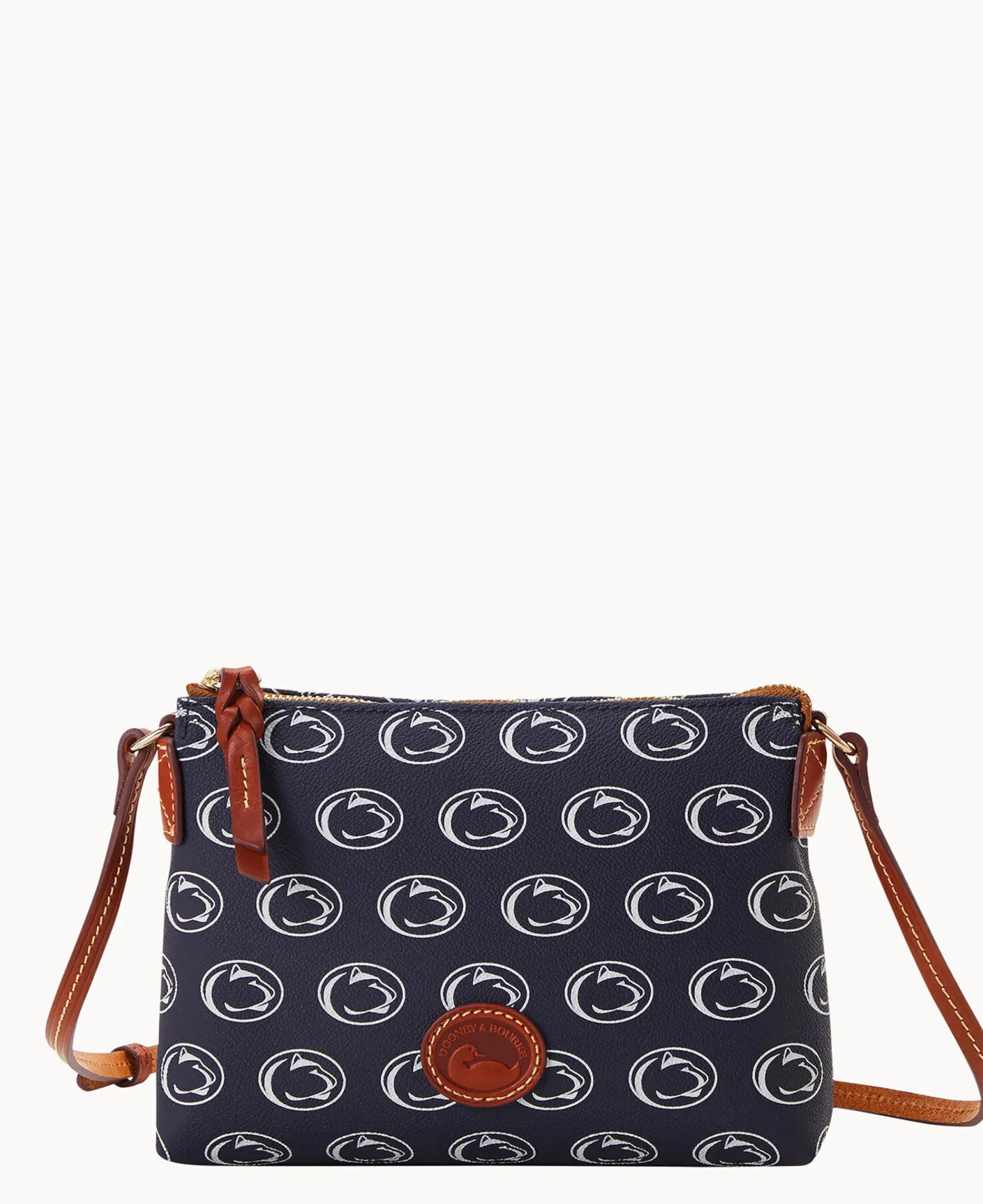 Dooney & Bourke Game Day Ready|Printed Fabric<Collegiate University Crossbody Pouchette Penn State