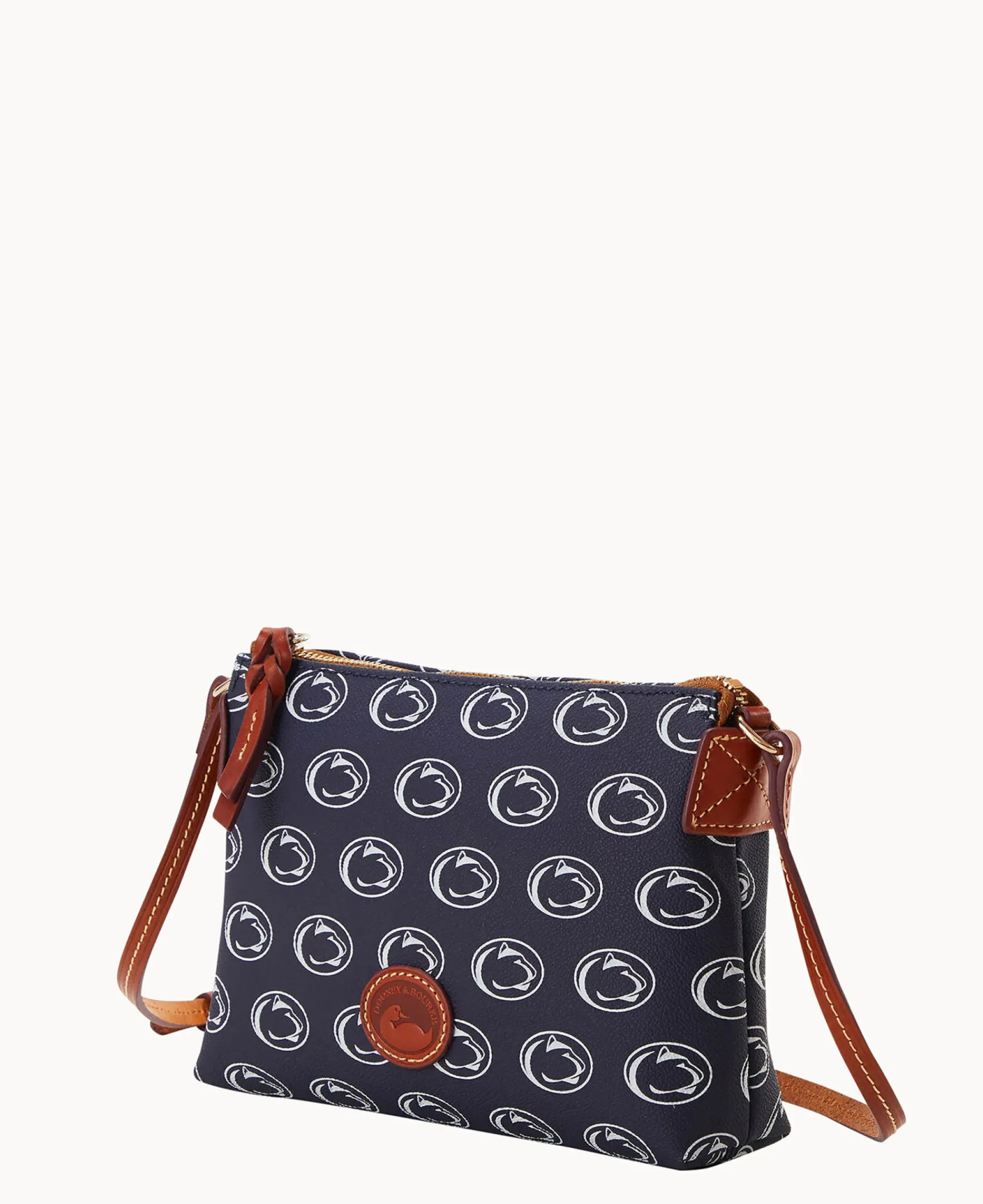 Dooney & Bourke Game Day Ready|Printed Fabric<Collegiate University Crossbody Pouchette Penn State