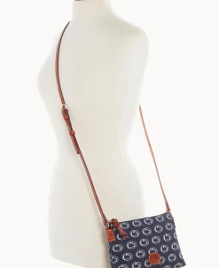 Dooney & Bourke Game Day Ready|Printed Fabric<Collegiate University Crossbody Pouchette Penn State