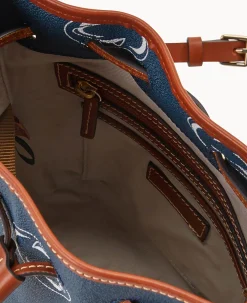 Dooney & Bourke Printed Fabric|Mini Bags<Collegiate University Small Drawstring Penn State