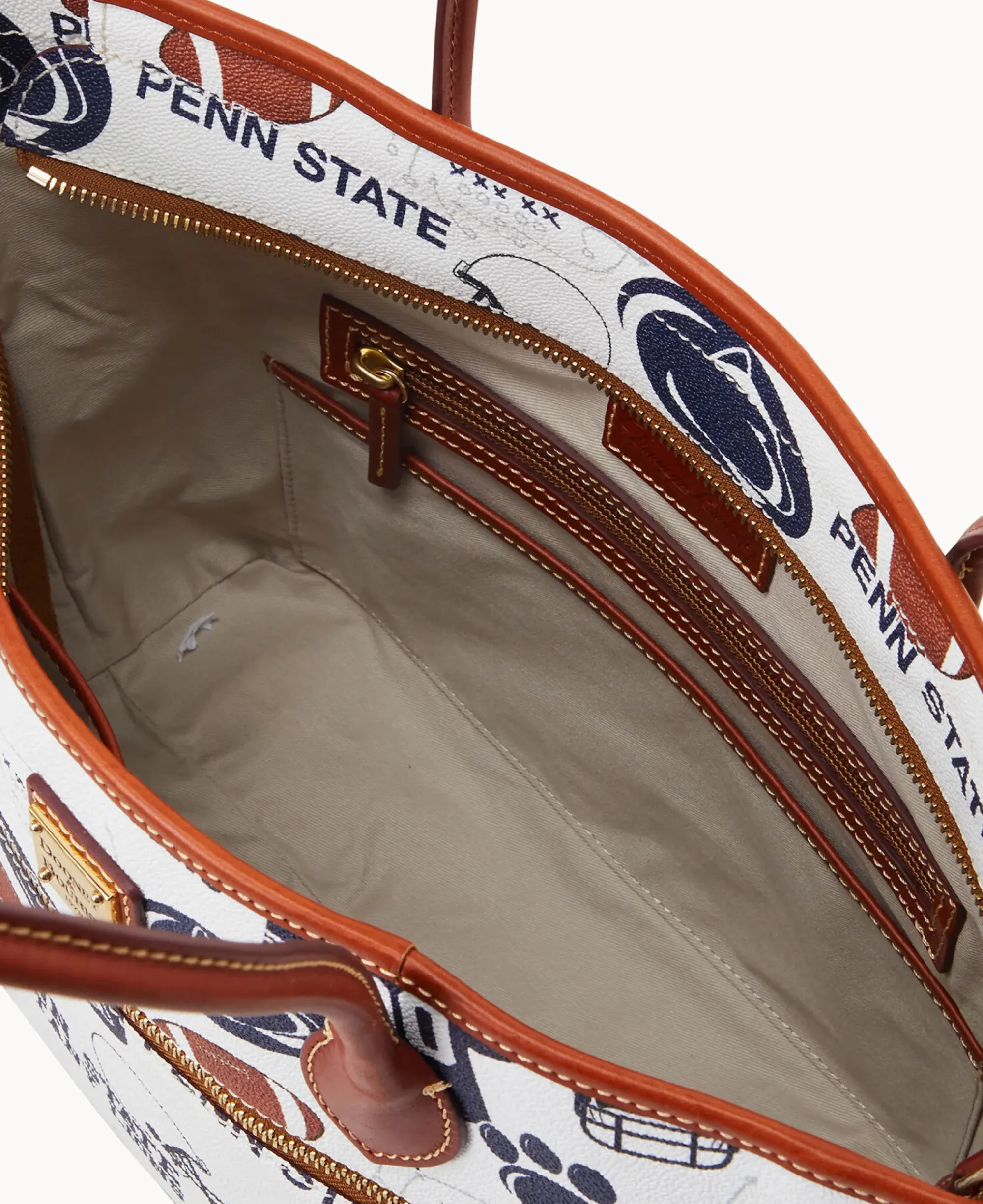 Dooney & Bourke Game Day Ready|Printed Fabric<Collegiate University Tote PENN STATE