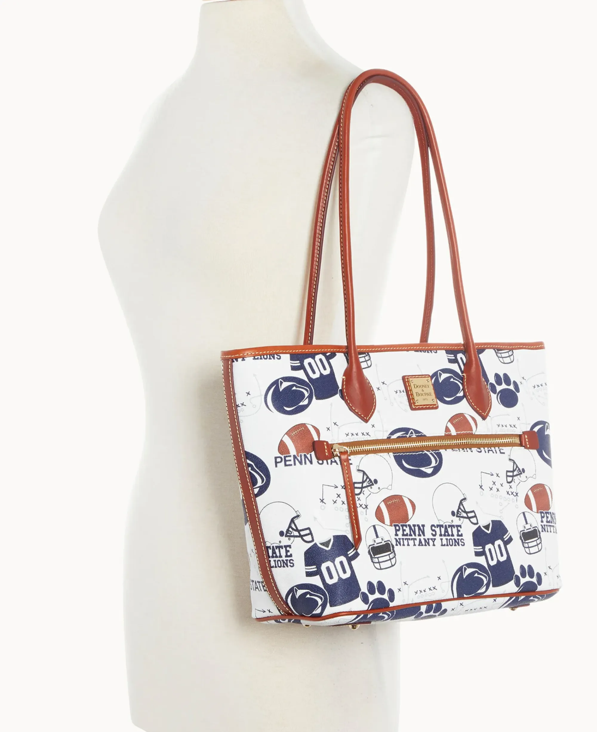 Dooney & Bourke Game Day Ready|Printed Fabric<Collegiate University Tote PENN STATE