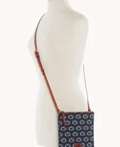 Dooney & Bourke Game Day Ready|Printed Fabric<Collegiate University North South Top Zip Crossbody Penn State