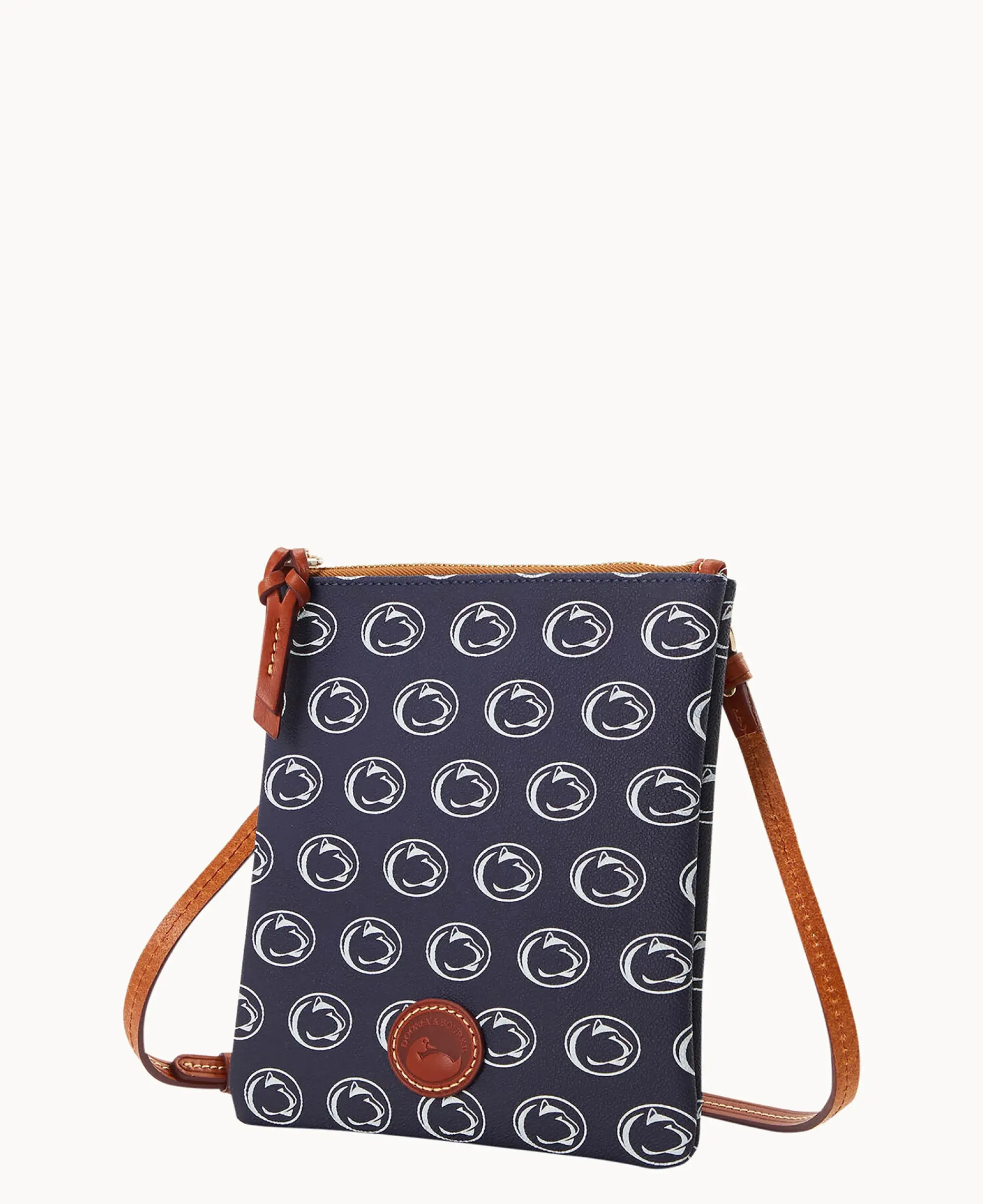 Dooney & Bourke Game Day Ready|Printed Fabric<Collegiate University North South Top Zip Crossbody Penn State