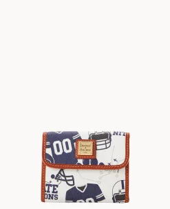 Dooney & Bourke Grab and Go|Wallets<Collegiate y Flap Credit Card Wallet Penn State Universit