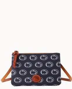 Dooney & Bourke Game Day Ready|Printed Fabric<Collegiate University Top Zip Crossbody Penn State