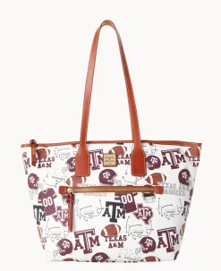 Dooney & Bourke Game Day Ready|Printed Fabric<Collegiate Texas Achr(38)M University Tote TEXAS A&M
