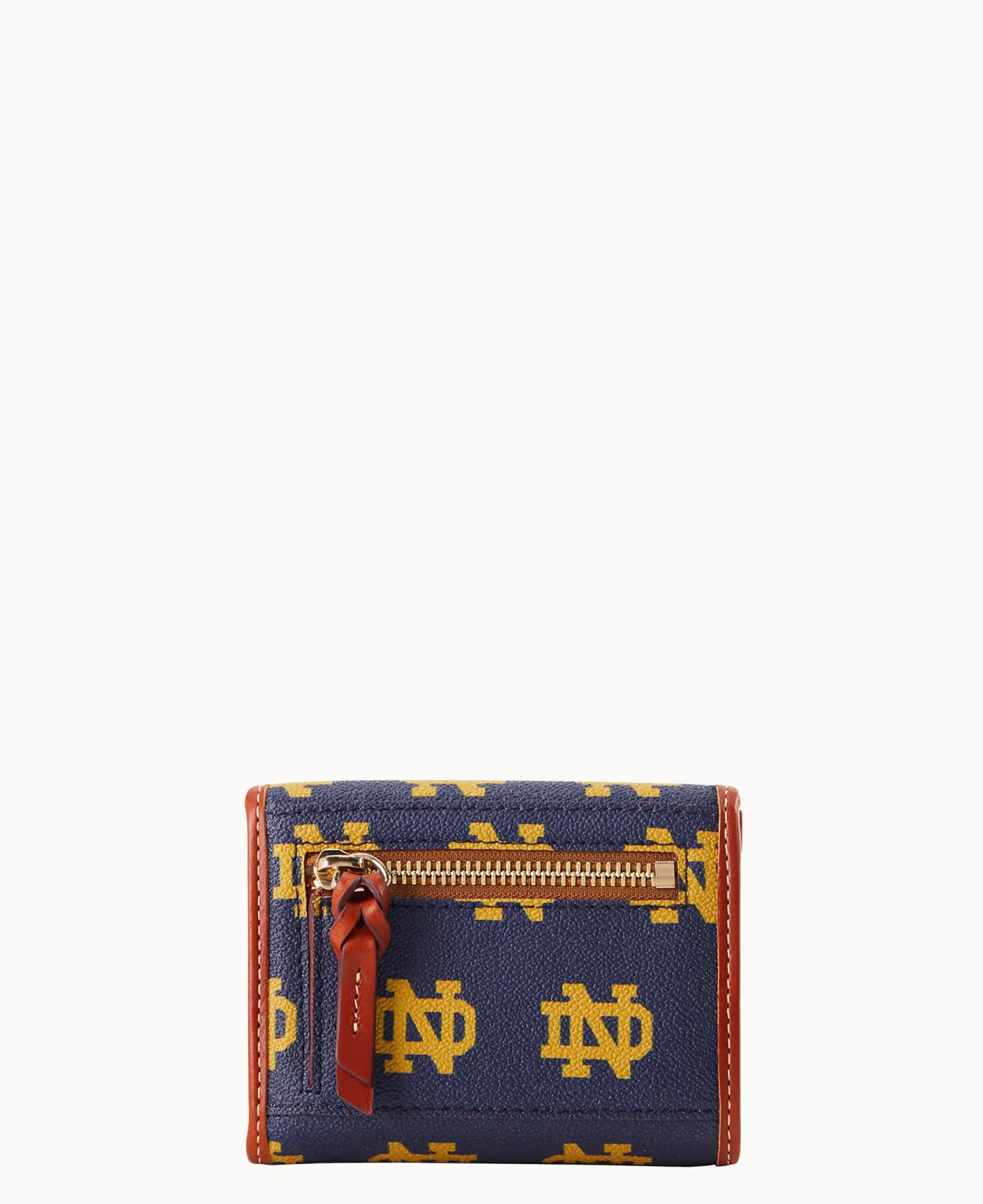 Dooney & Bourke Grab and Go|Wallets<Collegiate University of Flap Credit Card Wallet NOTRE DAME
