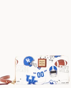 Dooney & Bourke Grab and Go|Wristlets<Collegiate University of Kentucky Large Zip Around Wristlet U OF KENTUCKY