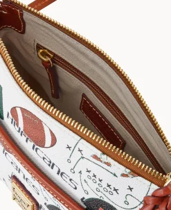 Dooney & Bourke Game Day Ready|Printed Fabric<Collegiate University of Miami Ginger Crossbody U OF MIAMI