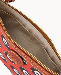 Dooney & Bourke Game Day Ready|Printed Fabric<Collegiate a Large Slim Crossbody University of Georgi