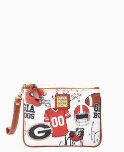 Dooney & Bourke Grab and Go|Wristlets<Collegiate University of Georgia Stadium Wristlet U OF GEORGIA