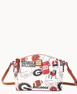 Dooney & Bourke Game Day Ready|Printed Fabric<Collegiate University of Suki Crossbody Georgia