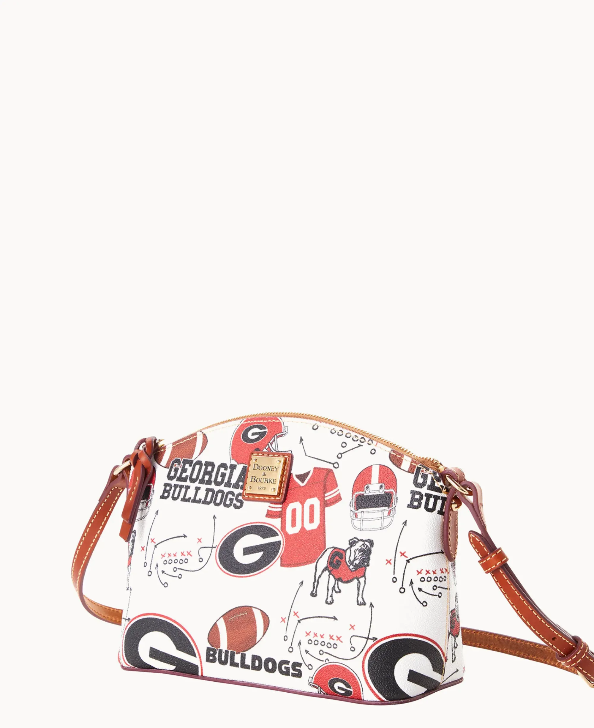 Dooney & Bourke Game Day Ready|Printed Fabric<Collegiate University of Suki Crossbody Georgia