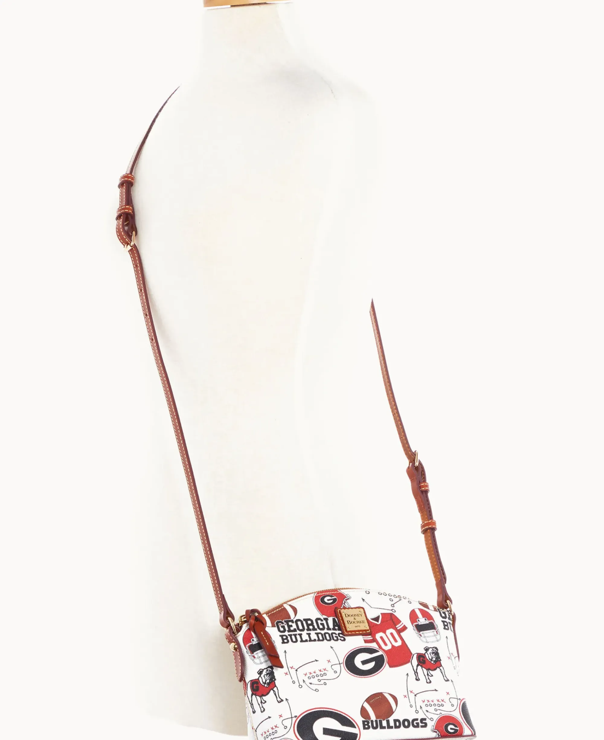 Dooney & Bourke Game Day Ready|Printed Fabric<Collegiate University of Suki Crossbody Georgia