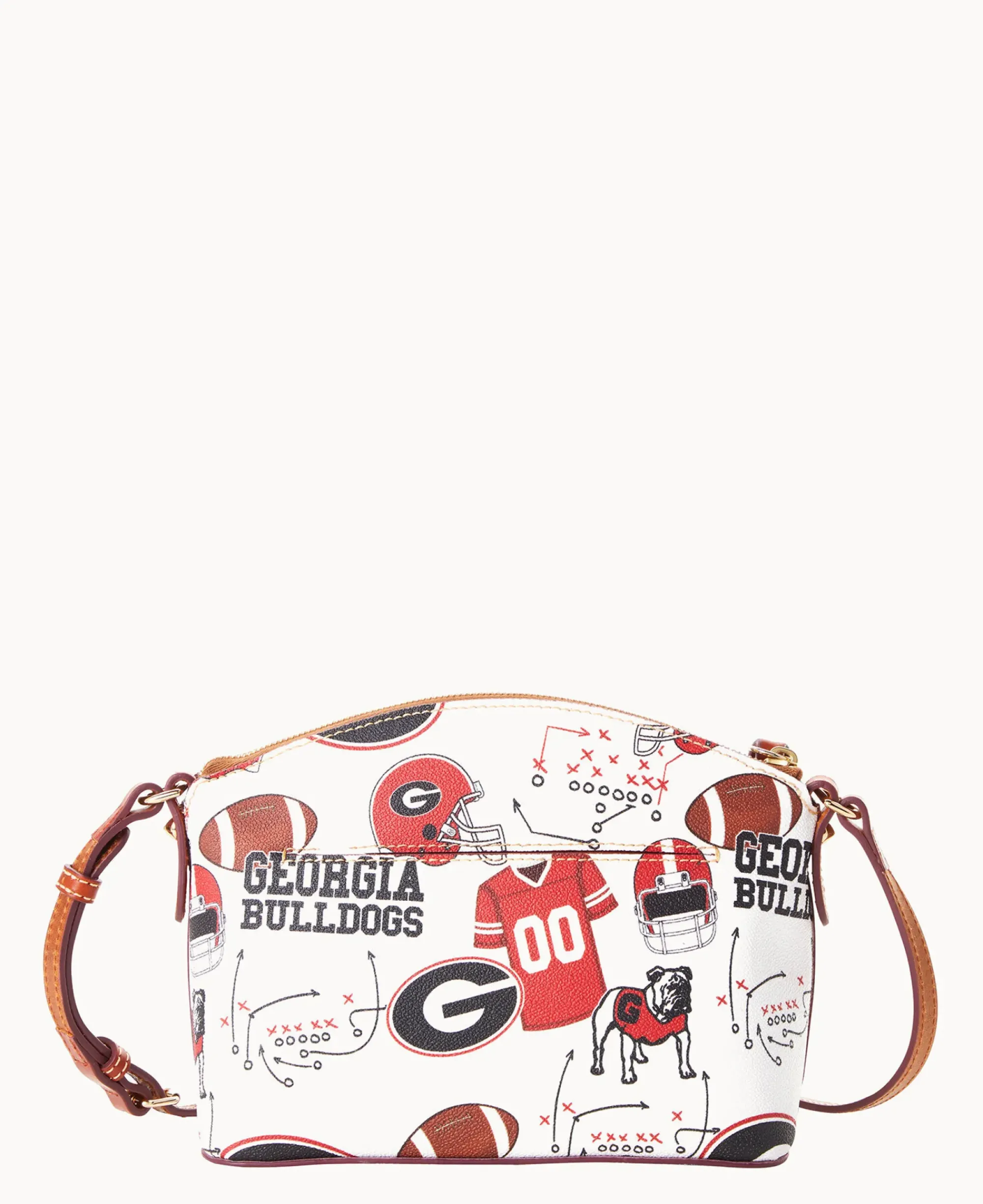 Dooney & Bourke Game Day Ready|Printed Fabric<Collegiate University of Suki Crossbody Georgia