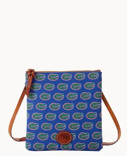 Dooney & Bourke Game Day Ready|Printed Fabric<Collegiate a North South Top Zip Crossbody University of Florid