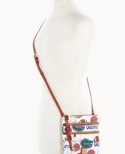 Dooney & Bourke Game Day Ready|Printed Fabric<Collegiate University of Florida N S Triple Zip Crossbody U OF FLORIDA
