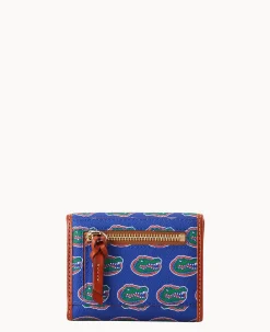 Dooney & Bourke Grab and Go|Wallets<Collegiate University of Florida Flap Credit Card Wallet U OF FLORIDA