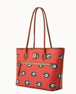 Dooney & Bourke Printed Fabric|Shoulder Bags<Collegiate University of Tote Georgia