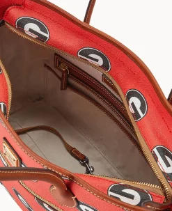 Dooney & Bourke Printed Fabric|Shoulder Bags<Collegiate University of Tote Georgia