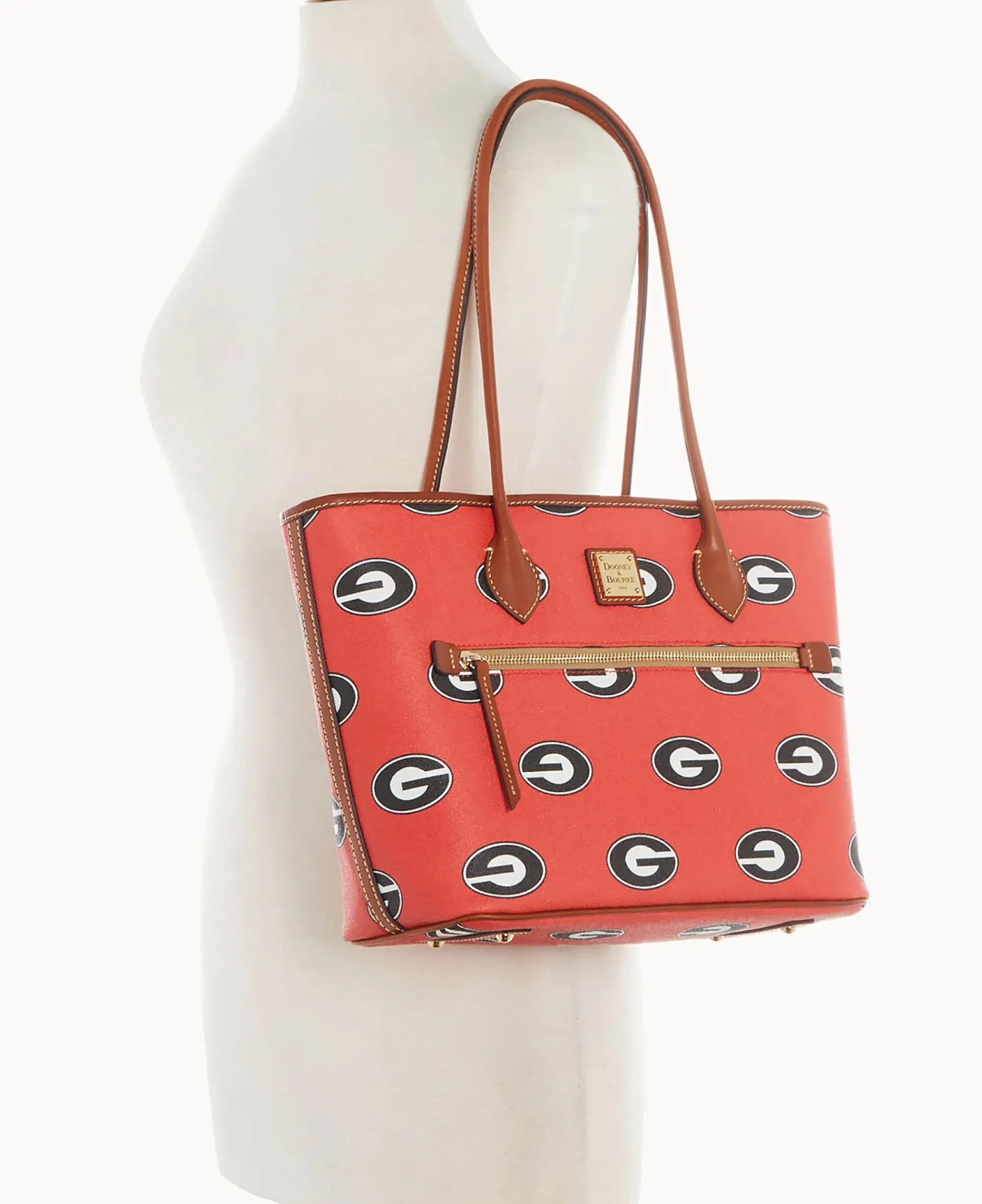 Dooney & Bourke Printed Fabric|Shoulder Bags<Collegiate University of Tote Georgia