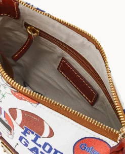 Dooney & Bourke Game Day Ready|Printed Fabric<Collegiate University of Florida Crossbody Pouchette U OF FLORIDA